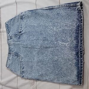 𝅺GITANO Express Acid Wash Denim Pencil Skirt - Vintage 80s/90s Vibes!